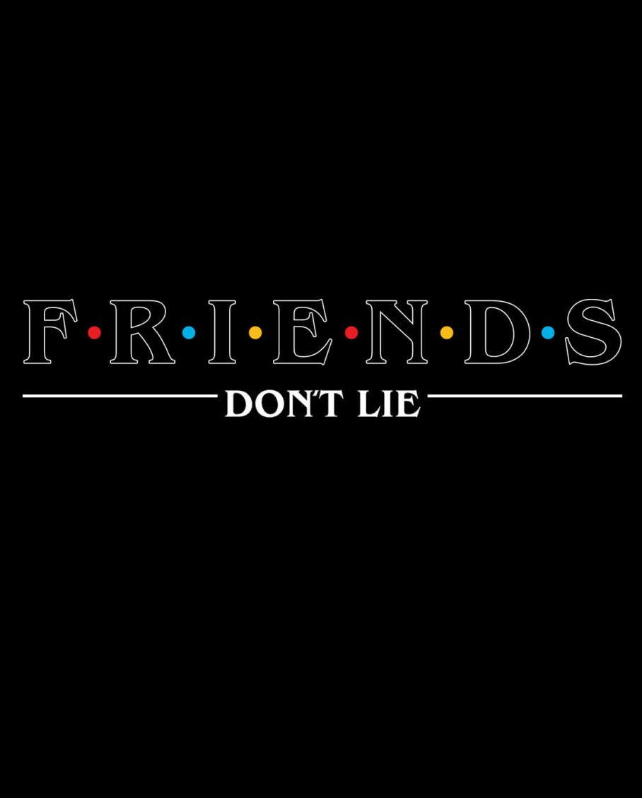Stranger Things T-Shirt – Friends Don't Lie (Dark Ed.)