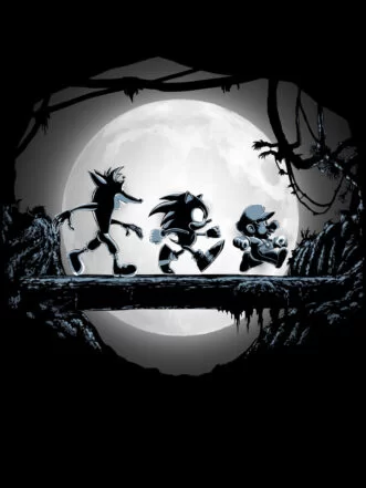 Gaming Matata T-Shirt - Crash Bandicoot, Sonic and Mario