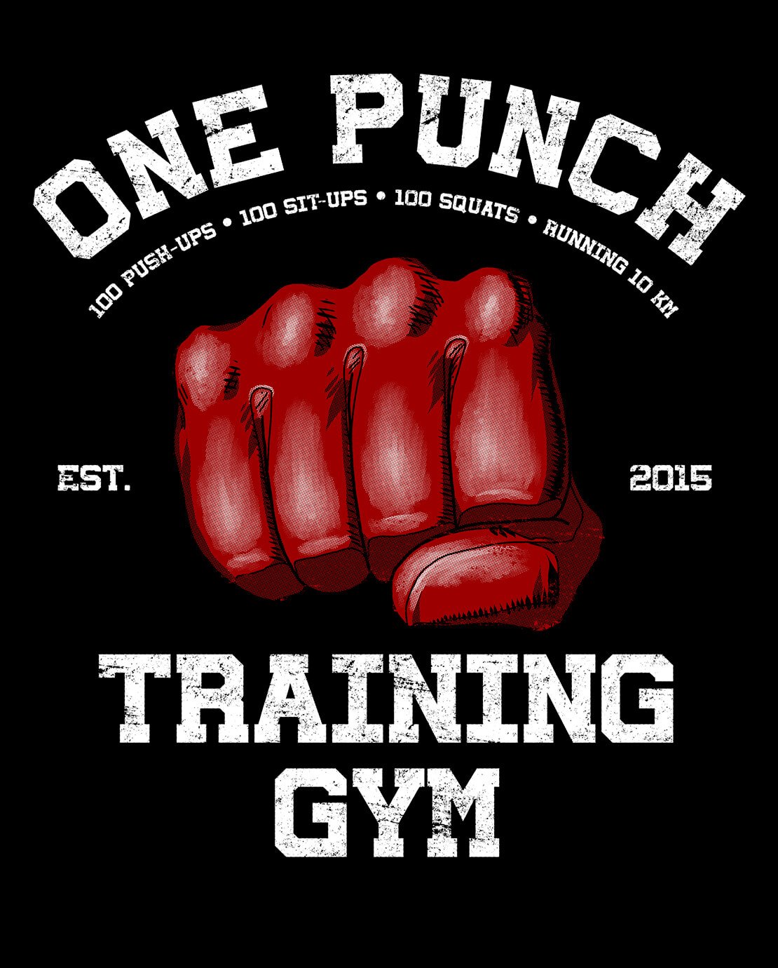 Tshirt One Punch Gym TeeLegend