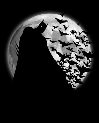 T-shirt Batman - Shadow Under the Moon