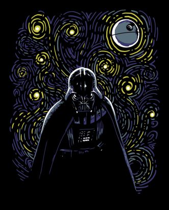 T-shirt Star Wars - Starry Dark Side