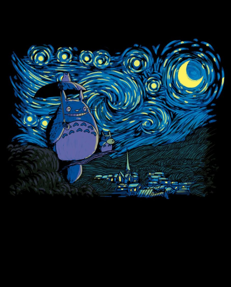 T-shirt Totoro - Starry Neighbor