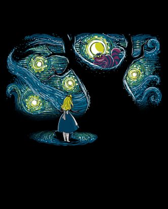 T-shirt Alice in Wonderland - Starry Wonderland