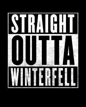T-shirt GOT - Straight Outta Winterfell