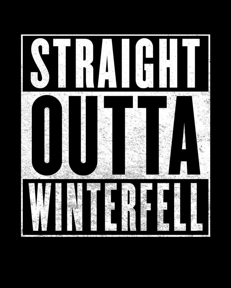 T-shirt GOT - Straight Outta Winterfell
