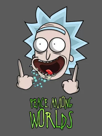 T-shirt Rick & Morty - Peace among Worlds