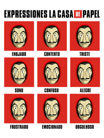 T-shirt Expressiones de La Casa de Papel