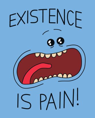 T-shirt Mr Meeseeks - Existence is Pain