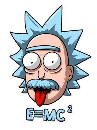 T-shirt Rick & Morty - Rick Einstein