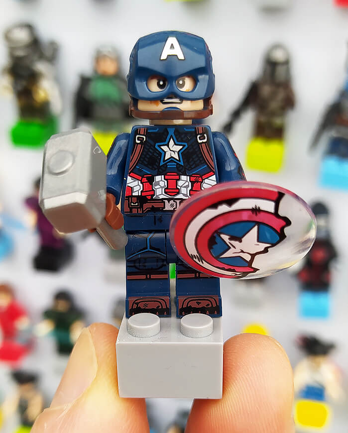 Íman Capitão América c/ Escudo Partido (Vingadores: Endgame)