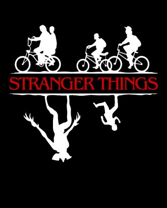 T-shirt Stranger Things - Upside Down Bikes