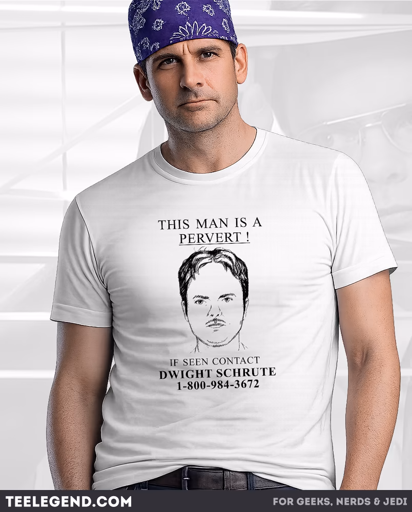 T-shirt Dwight Shrute Pervert Poster - The Office