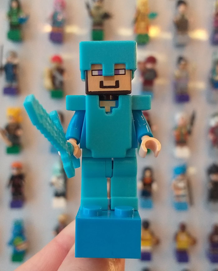 Íman Steve Armadura Diamante (Minecraft)