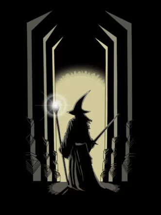 T-shirt Flame Of Udun (Lord Of The Rings)