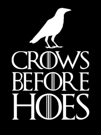 T-shirt Crows Before Hoes (Dark Ed.)