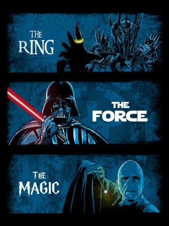 The Dark Lords T-Shirt - Star Wars, Harry Potter, Lord of the Rings